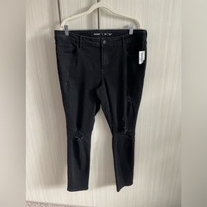 Old Navy Back Distressed Mid-Rise POP ICON Skinny Jeans NWT‎ Size 16